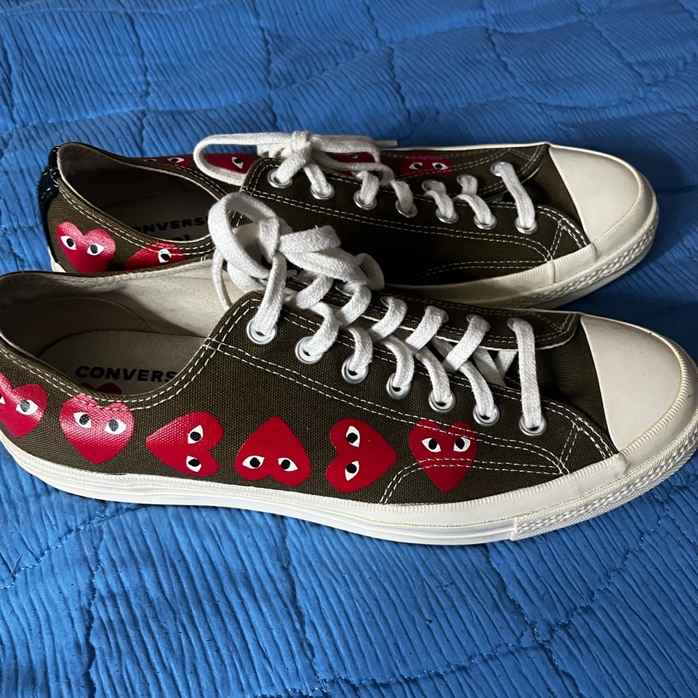 Converse Kids' Heart Sneakers - Black and Red